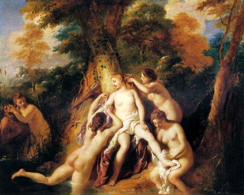 Jean-Francois De Troy Diana And Her Nymphs Bathing France oil painting art
